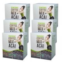 ราคา SWIZER COFFEE MIX ACAI BERRYกาแฟเพื่อสุขภาพ สไวเซอร์ คอฟฟี่ มิกซ์ พลัส อาซาอิ เบอร์รี่ จากป่าอเมซอนในบราซิล บรรจุ 10 ซอง 6 กล่อง (303631643)