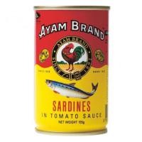 ราคา อะยัม ปลาซาร์ดีน ในซอสมะเขือเทศ ขนาด 155 กรัมปลา อาหารทะเลกระป๋องข้าวธัญพีชอาหารกระป๋องและอาหารแห้ง (895392578)