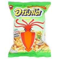 ราคา อาริงาโต ข้าวเกรียบปลาหมึก รสปลาหมึกนึ่งมะนาว ขนาด 60กรัม ถุง แพ็คละ3ถุง Arigato (1391892974)