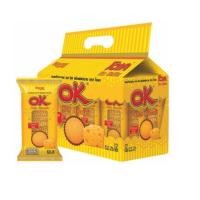ราคา OK โอเค ขนมปัง อบกรอบ ชนิดแผ่นบาง ขนาด 30กรัม ซอง แพ็คละ12ซอง My FooD (877554781)