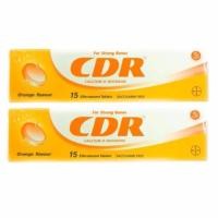 ราคา CDR Calcium D Redoxon 15 เม็ด 2 หลอด ซีดีอาร์ แคลเซี่ยมเม็ดฟู่ รสส้ม (130001697)