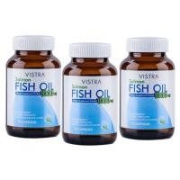 ราคา VISTRA Salmon Fish Oil 1000 mg Plus Vitamin E น้ำมันปลาแซลมอน อาหารเสริมบำรุงสมอง อุดมด้วยโอเมก้า 3 75 แคปซูล x 3 ขวด (194564067)
