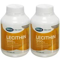 ราคา Mega We Care Lecithin 1200mg 100เม็ด 2ขวด สกัดจากถัวเหลืองธรรมชาติ (130061728)