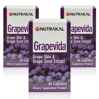 ราคา NUTRAKAL Grapevida 60 แคปซูล 3 กล่อง (2234821)