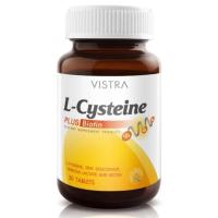 ราคา Vistra L Cysteine Plus Biotin วิสทร้า ผลิตภัณฑ์เสริมอาหารไบโอติน บำรุงเล็บและเส้นผม 30 เม็ด (102873689)