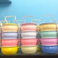 ราคา ฮิต ปิ่นโต ทรงโอ่ง 4ชั้น ขนาด 14CM ขายดี (1477728099)