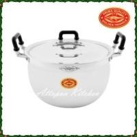 ราคา หม้อข้าว หม้ออลูมิเนียม หม้อ 2หู ตราจระเข้ เบอร์กลาง ขนาด 28 30 32 34 36 38 ซม (1194460883)