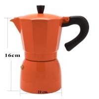 ราคา สินค้าขายดี Moka Pot มอคค่าพอท ที่ต้มกาแฟสด เอสเพรสโซ่ มอคค่าพอท ขนาด 6 ถ้วย Moka Pot 6 cup สีส้ม หม้อต้มกาแฟ พร้อมส่ง สินค้าจำนวนจำกัด (1401178527)
