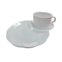 ราคา Superware Flowerware ชุดเบรคชุดอาหารว่างเมลามีนลายเปลือกหอย 6 ชุด สีครีมขาว (10825054)