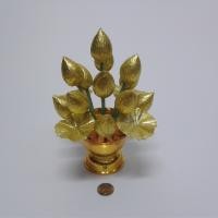 ราคา ดอกบัวประดิษฐ์ พานดอกบัวเงิน ทอง บัวสีต่างๆ ขนาดจิ๋ว (857162288)