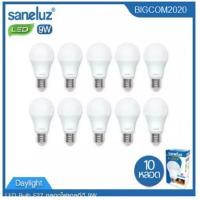 ราคา หลอดไฟแอลอีดี LED E27 Bulb 9W Daylight Warmwhite ยี่ห้อ Saneluz แพ็ค 10 หลอด (1453012755)