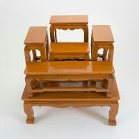 ราคา TW โต๊ะหมู่บูชาไม้สัก หมู่ 5 หน้า 5 โต๊ะหมู่บูชาไม้สักทอง ขนาดประกอบแล้ว กว้าง 46 ยาว 56 และสูง 63 ซม (397872149)