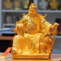 ราคา Seasunfengshui กวนอู นั่ง อ่านตำรา ทรายทอง 12 ทอง (127642371)