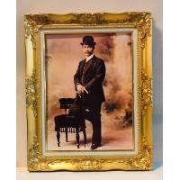 ราคา กรอบหลุยส์ภาพ ร 5ภาพเคลือบฟีล์มเย็นลามิเนต สินค้ามีลิขสิทธิ์ห้ามลอกเลียนแบบ ใส่กรอบหลุยส์ ขนาดรวมกรอบ21X26 นิ้ว (464750278)