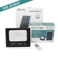 ราคา ไฟสปอร์ตไลท์ LED 55W JD 8855 แสงสีขาว Spotlight Led ไฟโชล่าเซลล์ โคมไฟสปอร์ตไลท์ โคมไฟโซล่าเซล โคมไฟถนนล่าเซลล์ Solar Cell พร้อมรีโมท สปอตไลท์ SOLAR LIGHT (958596290)
