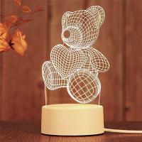 ราคา โคมไฟตั้งโต๊ะ 3D 3D small night lights Simpler (1309598858)