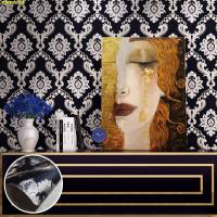 ราคา วอลเปเปอร์ติดผนัง ตกแต่งบ้าน ลายหลุยส์ ไม่มีกาวในตัว (1373462325)