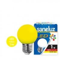 ราคา LED สี Saneluz LED 1W E27 bulb คละสี สินค้ามี มอก จำนวน 10 หลอด (1143546860)