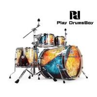 ราคา กลองชุดใหญ่ แบรนด์ดัง Korea พร้อมอุปกรณ์ครบ ตามรูป แถมฟรีเก้าอี้กลอง เอกลักษณ์เฉพาะตัว กระเดื่องลึก Play Drums Boy Playboy Series สี Vintage blue and yellow กลองชุด 5 ใบ ดีไซด์สวย พร้อมฉาบ (592418804)