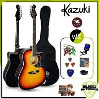 ราคา Kazuki กีต้าร์โปร่ง 41 นิ้ว Mars Series รุ่น PSF 41C แถมฟรี กระเป๋ากีต้าร์ สายกีต้าร์ สายสะพายกีต้าร์ ปิ๊กกีต้าร์ ที่เก็บปิ๊ก (849386301)