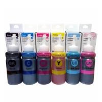 ราคา หมึกเติม Epson L800 L850 L1800 Premuim ink หมึกพิมพ์ BK C M Y K LC LM 1ชุด 6ขวด ขวดละ 100 ml (346310848)