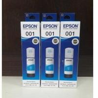 ราคา Epson Ink Original 001 C For L4150L4160L6160L6170L6190 หมึกเติมแท้สีฟ้า 3 ขวดมีกล่อง (451869704)