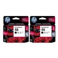 ราคา HP 46 Black Original Ink Cartridge แพคคู่ Free shipping (1383220143)
