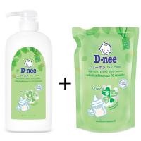 ราคา D nee ดีนี่ น้ำยาล้างขวดนม ออร์แกนิค ขวดปั้ม 620 มล แถมฟรี ถุงเติม 400 มล (1486150381)