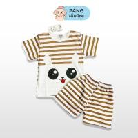 ราคา เสื้อผ้าเด็ก เสื้อเด็ก กางเกงขาสั้น ลายหนูแฮมเตอร์ สีน้ำตาล (1090608927)