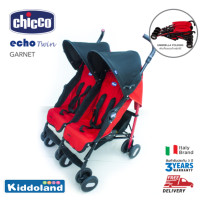 ราคา Chicco รถเข็นแฝด Chicco Echo Twin stroller Garnet (1491142315)