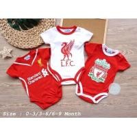 ราคา ชุดเด็กแรกเกิด 9เดือน บอดี้สูททีมฟุตบอล ลิเวอร์พูล 300บ เซ็ท (840408383)