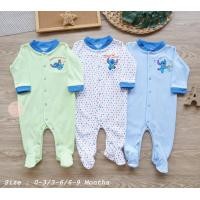 ราคา มีเก็บปลายทาง เซตหมีคลุมเท้า แขนยาว 3ตัว เซต ชุดนอนเด็ก แรกเกิด 9 เดือน (1326922610)