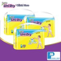 ราคา UniDry กางเกงเด็ก ไซต์ L 20 ชิ้น แพ็ค 3 ห่อ (599782)