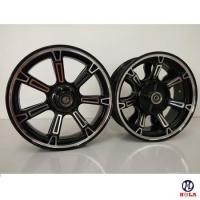 ราคา ล้อแม็ค MSX Max MSX ขอบ 12 สีดำปัด 1 คู่ By Holaracing Motorcycle Rim Wheel Circle (1615768302)