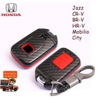 ราคา เคฟล่ากุญแจรีโมทรถยนต์ Smart key กรอบกุญแจรถ HONDA รุ่น Jazz CRV BRV HRV Mobilio (858262446)