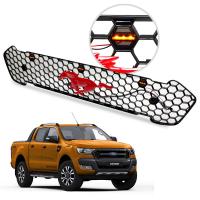 ราคา กระจังหน้า ม้า แดง ไฟLED กระจังหน้ารถ กระจังกลาง จำนวน 1ชิ้น สีดำแดง Ford Ranger Mc ฟอร์อด เรนเจอร์ 2ประตู 4ประตู ปี 2015 2016 2017 2018 สินค้าราถูก คุณภาพดี Grille Grill with Leds (1466506674)