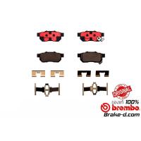ราคา Honda Jazz GD 1 5 iDsiVtec City ZX แมลงสาบ ผ้าเบรคหลัง BREMBO Ceramic แท้100 ราคาต่อคู่หลัง (538496882)