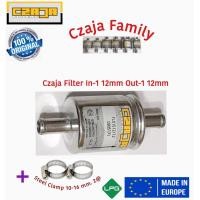 ราคา กรองแก๊ส CZAJA 12 12 mm พร้อม Steel Clamp 10 16 mm (777378897)