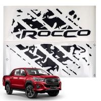 ราคา สติ๊กเกอร์ ติดฝากระบะท้าย สีดำ ROCCO Rear Tailgate Sticker black Hilux Revo Rocco SR5 M70 M80 Toyota ปี 2019 2020 (1376082644)
