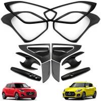 ราคา ชุดครอบไฟหน้า ท้าย เบ้าปีก มือดึงรุ่น Top ดำด้าน Black Set Head Tail Lamp Handle Bowl Cover Swift Top Model Hatchback Suzuki ปี 2018 2019 (1376978159)