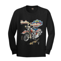 ราคา เสื้อยืดแขนยาวฮาเลย์ Harley-Davidson Reproduction (ML) ป้าย USA ผ้าCotton100 ใสสบาย (896390624)