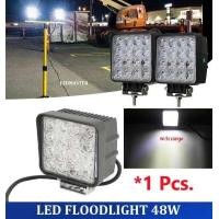 ราคา LED FLOODLIGHT ไฟสปอร์ตไลท์  แบบเหลี่ยม ขนาด 4 นิ้ว กำลังไฟ 48 Watt  12V-24V เเสงขาว จำนวน 1 ชิ้น (378093781)