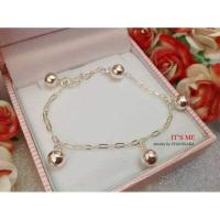 ราคา สร้อยข้อมือเงินแท้สำหรับเด็ก ห้อยลูกกระพรวน 5 ลูก ความยาว 5 5 นิ้ว HB0040uGN (14563334051)