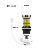 ราคา 2ชิ้น H1 Led ไฟตัดหมอก H3 Led รถไฟตัดหมอก20000LM 6000พันสีขาวอัตโนมัติไฟตัดหมอกวันวิ่งไฟยานยนต์ LED หลอดไฟ (15131840072)