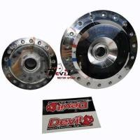 ราคา ดุมกระจกหน้า หลัง Click 125i เท่านั้น หน้าดิส หลังดรัม งานกลึงเงาอย่างดี D D (10138352217)