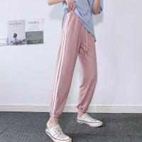 ราคา Movrkro กางเกงวอม กางเกงวอร์ม กางเกงขายาวผญ ผญ กางเกงแฟชั่นผู้หญิงเอวสูง กีฬาอเนกประสงค์และการพักผ่อน กางเกงขายาว เอวยางยืด แต่งแถบข้าง สุดฮิตของสาวเกาหลี (15374104725)