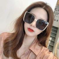 ราคา European American Retro Square Ladies Sunglasses Fashion Trendy Men Net Red Street Shot Glasses Women Big Frame Silver Edge Outdoor Shade Goggle Eyewear (7457974750)