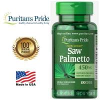 ราคา ลดผมร่วง ผมบาง Puritan s pride Saw Palmetto 450mg 100 capsules ปรับฮอร์โมนรากผม บำรุงต่อมลูกหมาก จากอเมริกา (1838272596)