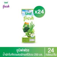 ราคา ยกลัง 24 กล่อง ยูนิฟ เฟรช น้ำผักใบเขียวผสมผักผลไม้รวม 40 (14471984569)