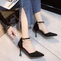 ราคา จัดส่งฟรี รองเท้าส้นสูง รองเท้าส้นสูงผู้หญิง รองเท้าส้นสูงสีดำ รองเท้าส้นเข็ม รองเท้าเปิดนิ้วเท้า รองเท้าแฟชั่นผู้หญิง (15270165871)